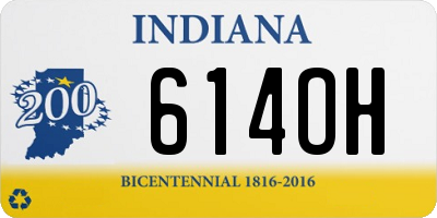 IN license plate 614OH