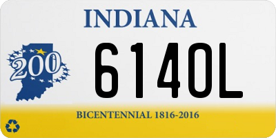 IN license plate 614OL