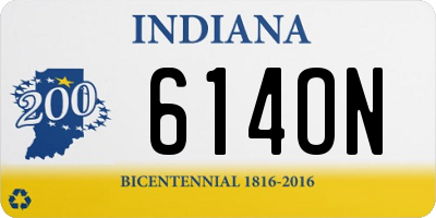 IN license plate 614ON