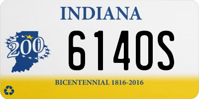 IN license plate 614OS