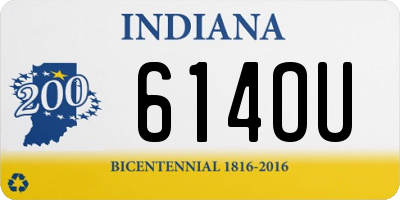 IN license plate 614OU