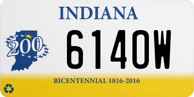 IN license plate 614OW