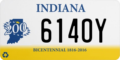 IN license plate 614OY