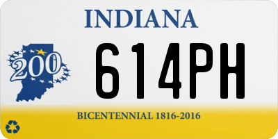 IN license plate 614PH
