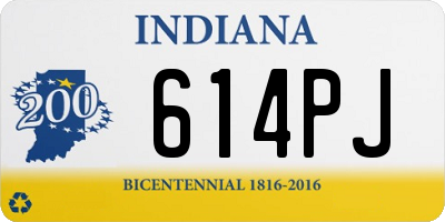 IN license plate 614PJ