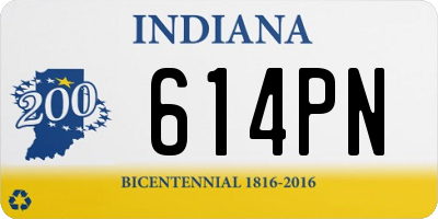 IN license plate 614PN