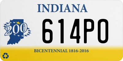 IN license plate 614PO