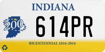 IN license plate 614PR