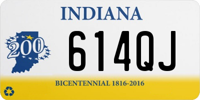 IN license plate 614QJ