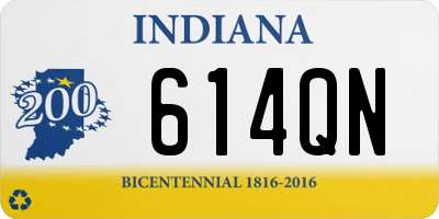 IN license plate 614QN