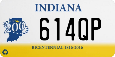 IN license plate 614QP