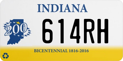 IN license plate 614RH