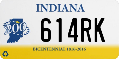IN license plate 614RK