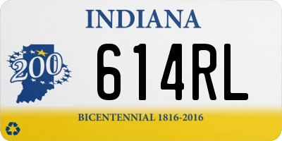 IN license plate 614RL
