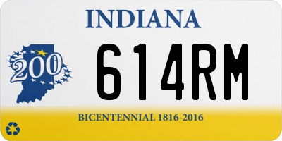 IN license plate 614RM