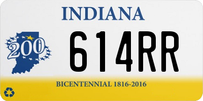 IN license plate 614RR