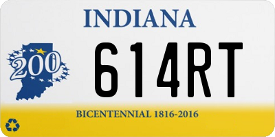 IN license plate 614RT