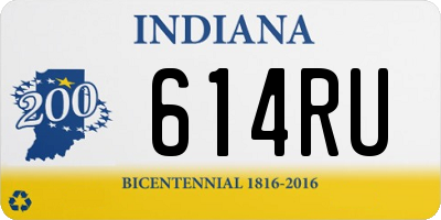 IN license plate 614RU