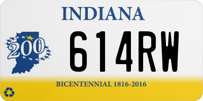 IN license plate 614RW