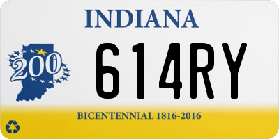 IN license plate 614RY
