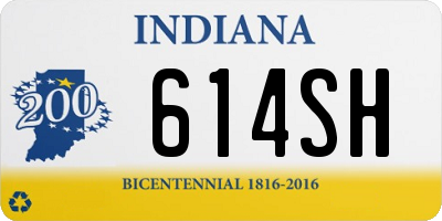 IN license plate 614SH