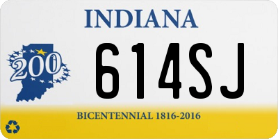 IN license plate 614SJ