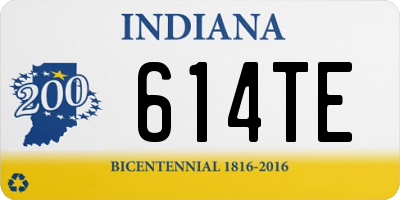 IN license plate 614TE