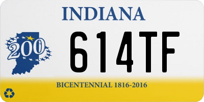 IN license plate 614TF