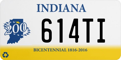 IN license plate 614TI