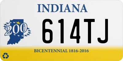 IN license plate 614TJ