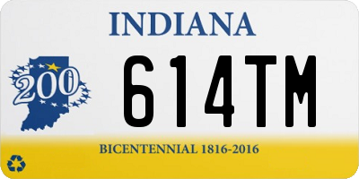 IN license plate 614TM