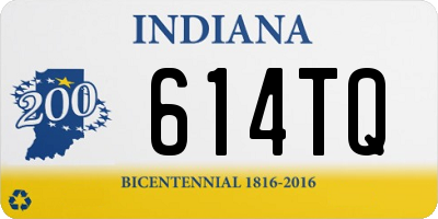 IN license plate 614TQ