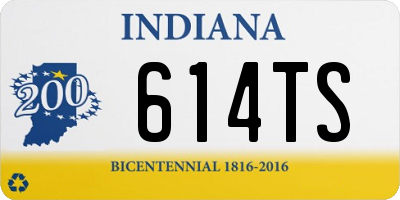 IN license plate 614TS