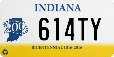 IN license plate 614TY