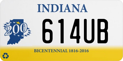 IN license plate 614UB