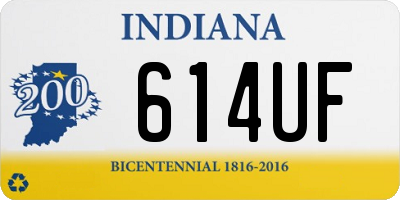 IN license plate 614UF