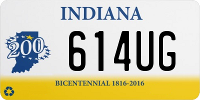 IN license plate 614UG