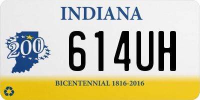 IN license plate 614UH