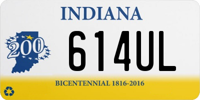 IN license plate 614UL