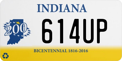 IN license plate 614UP