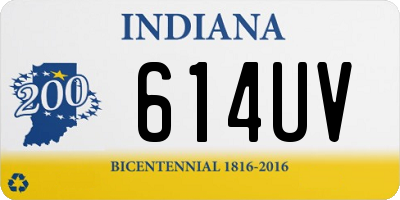 IN license plate 614UV