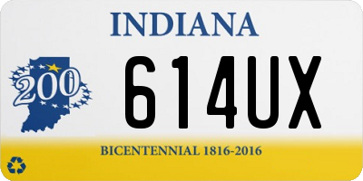 IN license plate 614UX