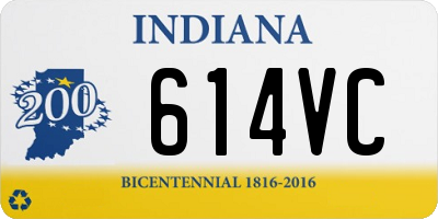 IN license plate 614VC