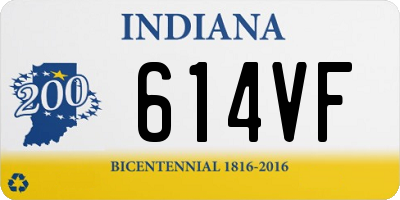 IN license plate 614VF