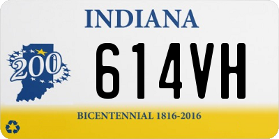 IN license plate 614VH