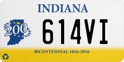 IN license plate 614VI