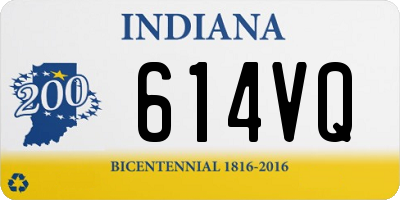 IN license plate 614VQ