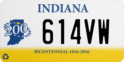 IN license plate 614VW