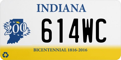 IN license plate 614WC