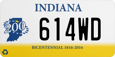 IN license plate 614WD